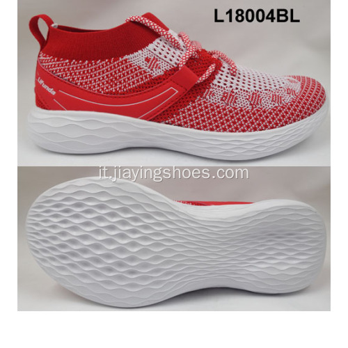 scarpe sportive da donna in tessuto flyknit e sneaker